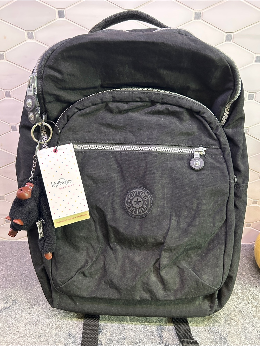 Kipling black Seoul backpack nwt